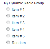 Dynamic Visualforce RadioGroup